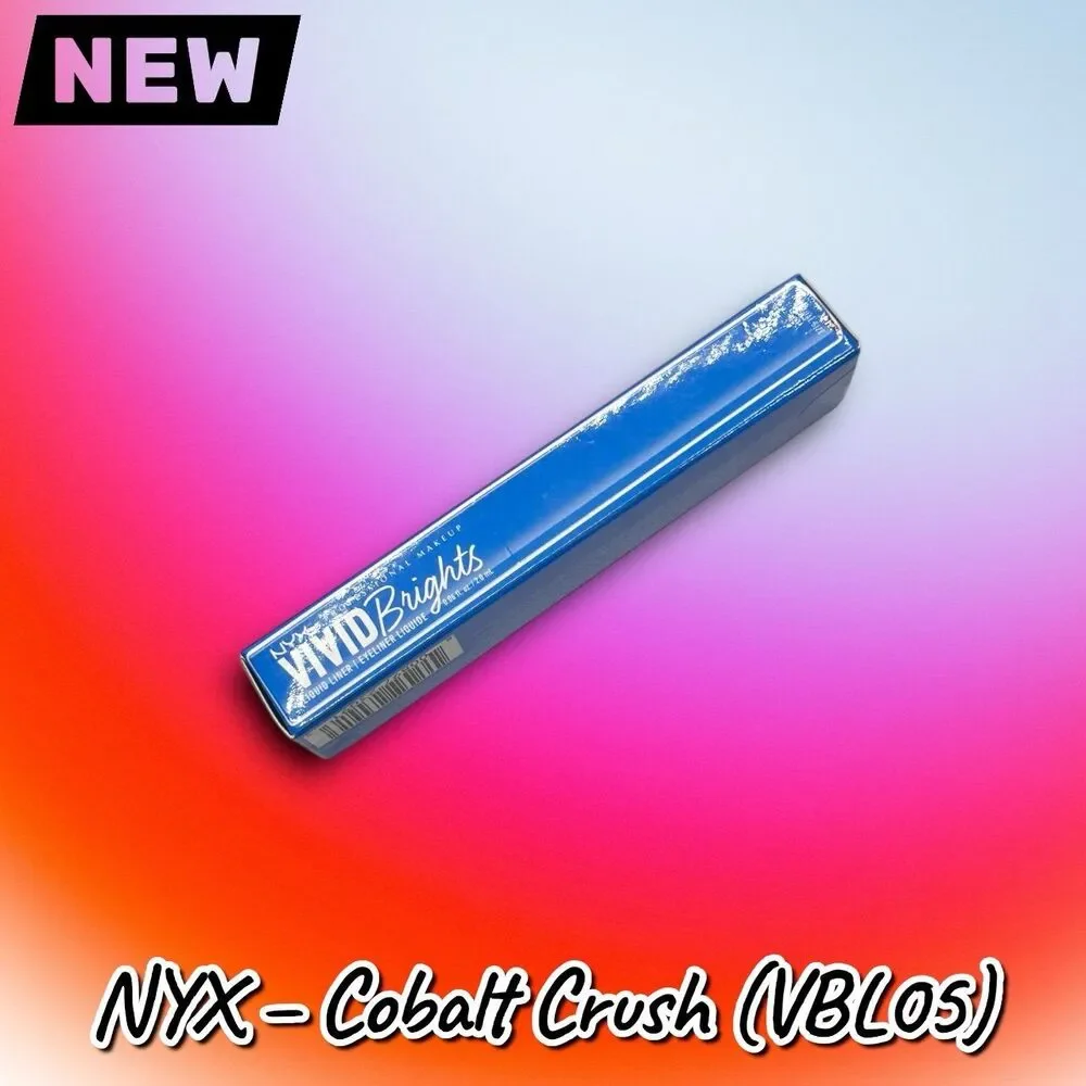 New NYX Professional Makeup Vivid Brights Liquid Eyeliner – Shade: Cobalt Crush